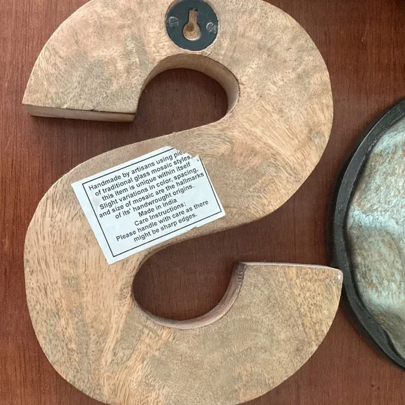 Home Decor, Wood “S” - Picture 3 of 3